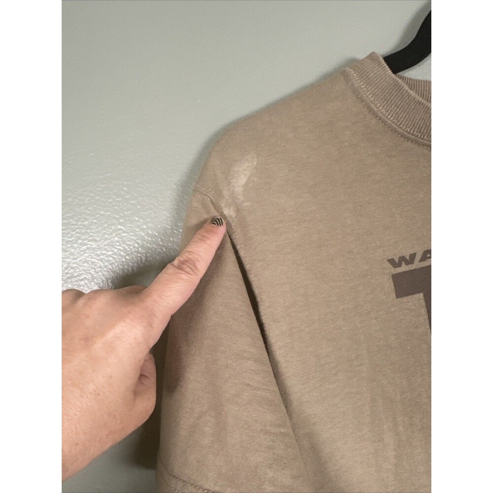 Vtg 90s Fruit Of The Loom Sz Small DARE Shirt Wanna‎ Get High Take A Hike FLAW - Picture 2 of 10